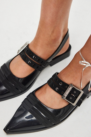 Melissa Ladylike Jelly Flats at Free People in Black, Size: US 8