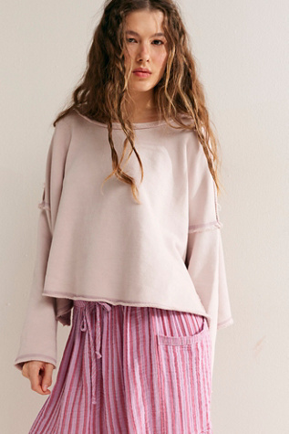 New Haven Pullover By free-est At Free People In Hushed Violet, Size: Large