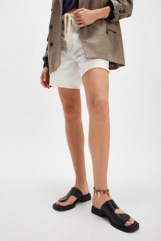 Abstract Slip On Sandals