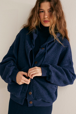 Destiny Cardi By free-est At Free People In Deeper Iris, Size: Medium