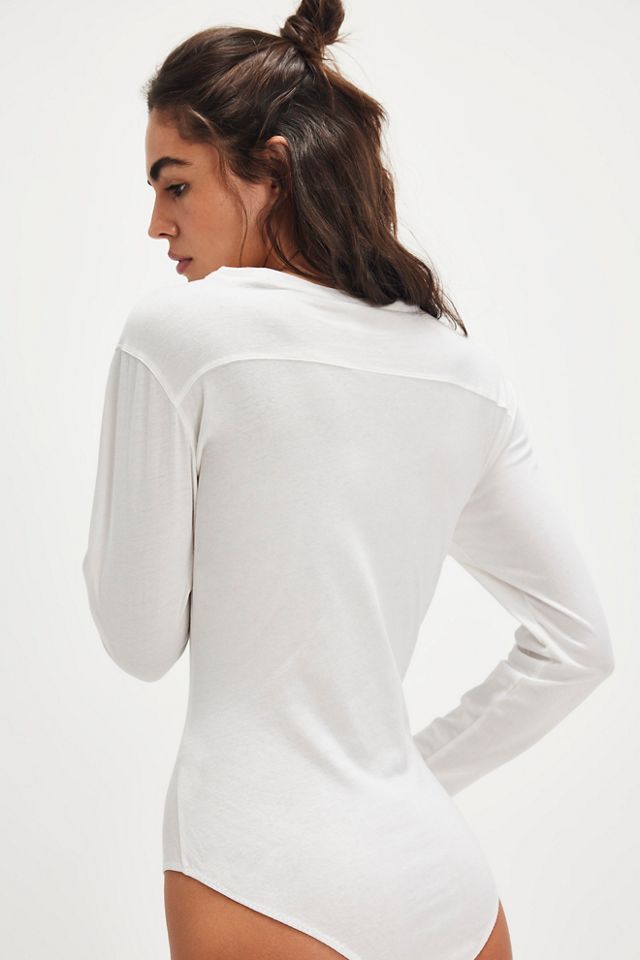 Casual Long Sleeve Bodysuit #1