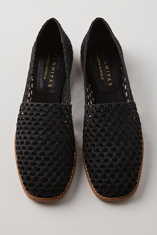 Belma Mesh Slip On Espadrilles by Paloma Barcelo at Free People in Black, Size: EU 39