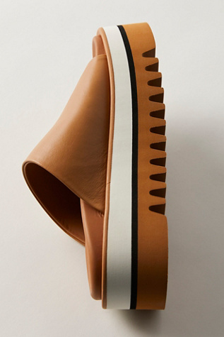 Highest Standards Flatform Slides by Paloma Barcelo at Free People in Brown, Size: EU 38