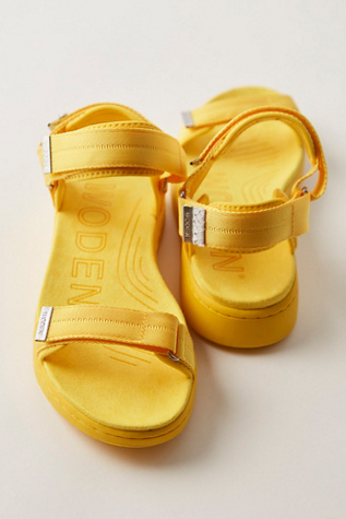 Hey Day Mono Sport Sandals by WODEN at Free People in Yellow, Size: EU 38