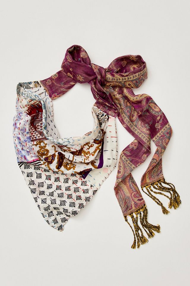 One Of A Kind Kantha Hair Scarf #1