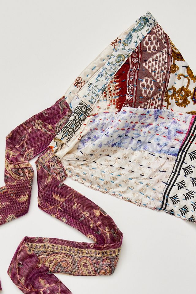 One Of A Kind Kantha Hair Scarf #2