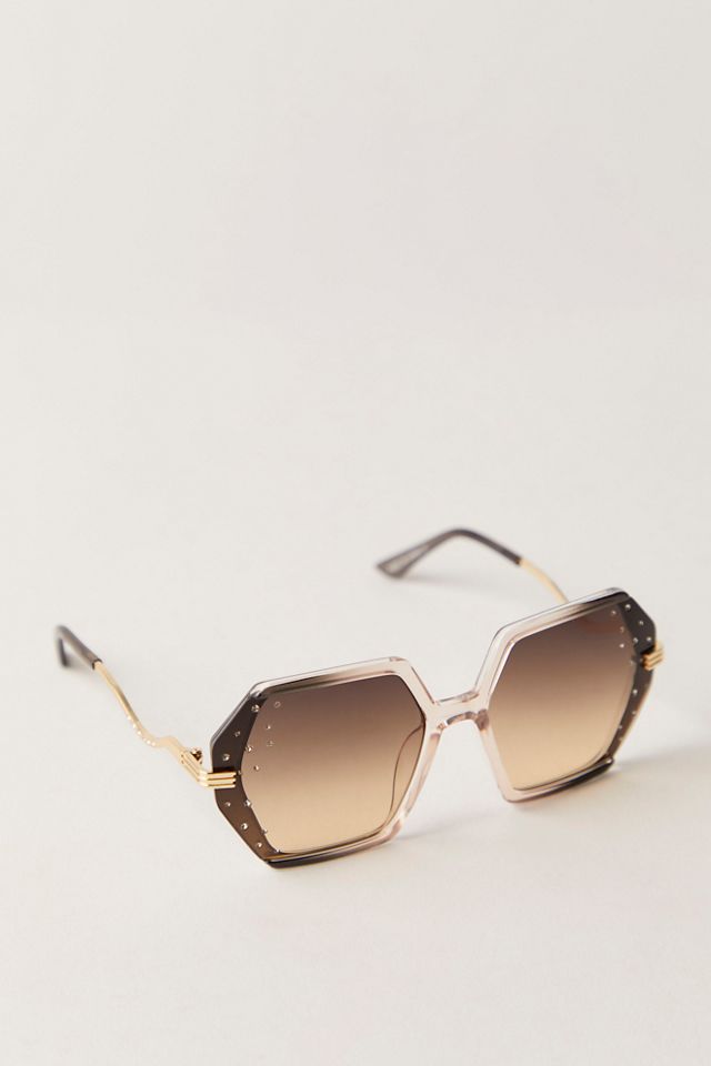 Lunettes de soleil carrées surdimensionnées ornées Encore #2