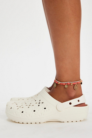 Crocs Classic Floral Cut Clogs at Free People in White, Size: US 10
