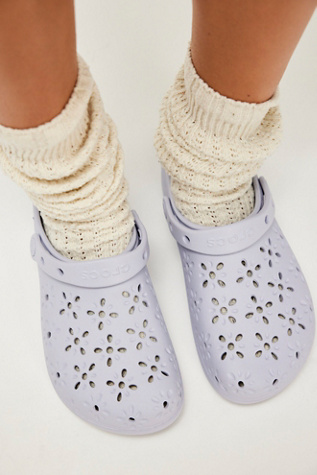 Crocs Classic Floral Cut Clogs