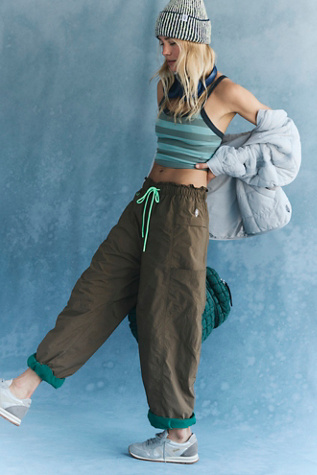 In The Wild Fleece Lined Pants by FP Movement at Free People, Tea Leaves Combo, L