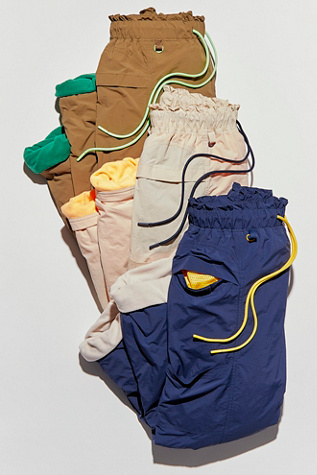 In The Wild Fleece Lined Pants by FP Movement at Free People in Blue, Size: S