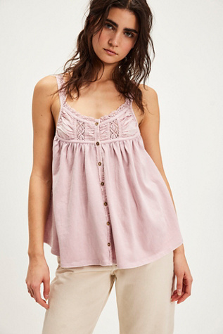 In Bloom Cami At Free People In Plum Blossom, Size: Large