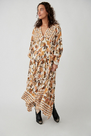 Rows Of Roses Maxi Dress