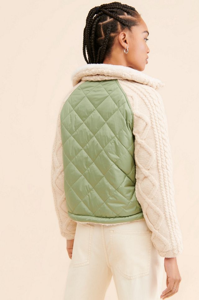 [BLANKNYC] Going Public Sweater Mix Jacket #1