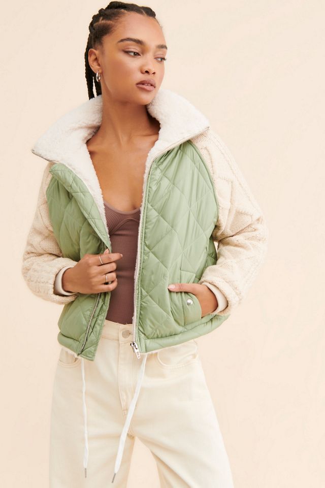 [BLANKNYC] Going Public Sweater Mix Jacket #2