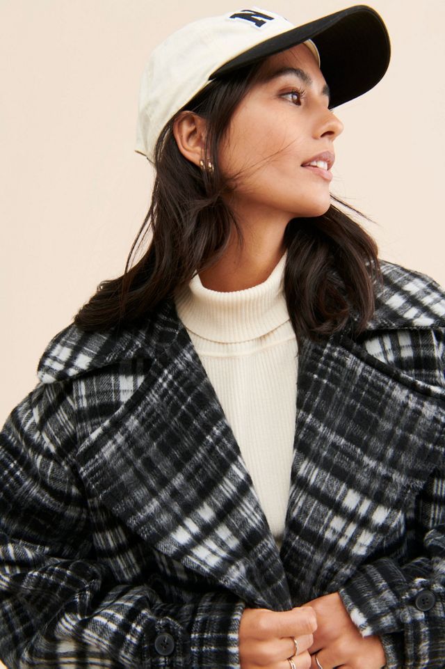 Free People Plaid 2024 Pea Coat