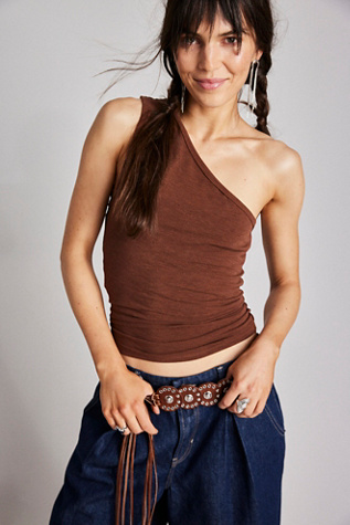 We The Free Aries Tank Top at Free People in Brown, Size: L