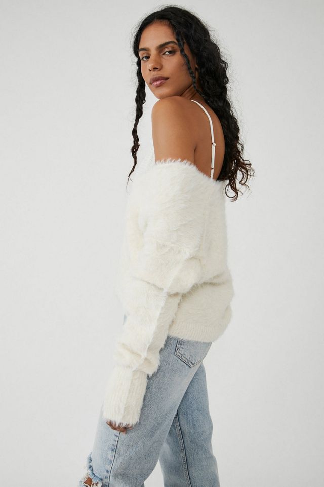 Serendipity V-Neck Fuzzy Sweater #3