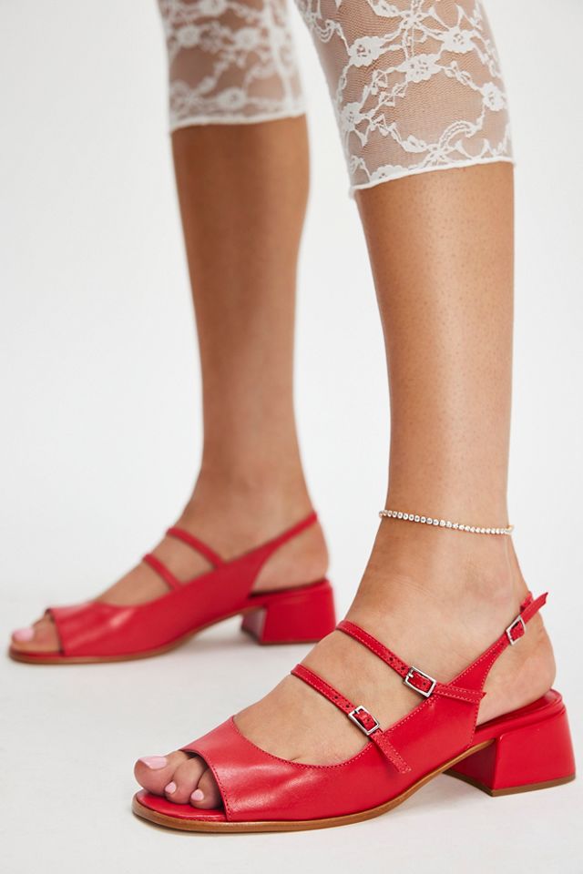 Just Peachy Slingback Heels #1