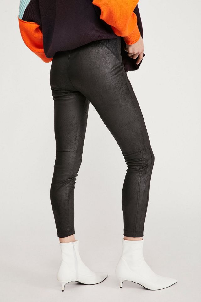 Midnight Vegan Suede Skinny Pants #2