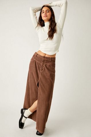 Come As You Are Corduroy Maxi Skirt