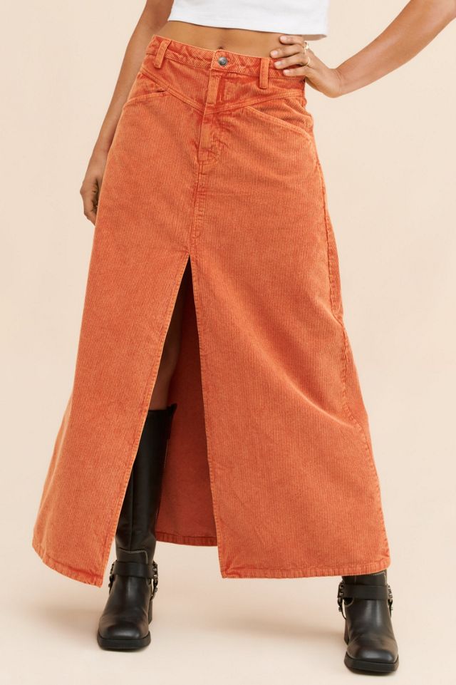 Come As You Are Corduroy Maxi Skirt