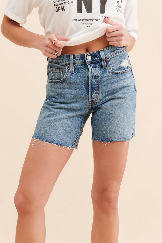 Levi's 501 Mid Thigh Denim Shorts