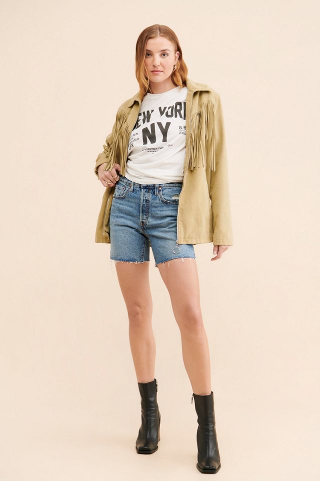 Levi's 501 Mid Thigh Denim Shorts #3