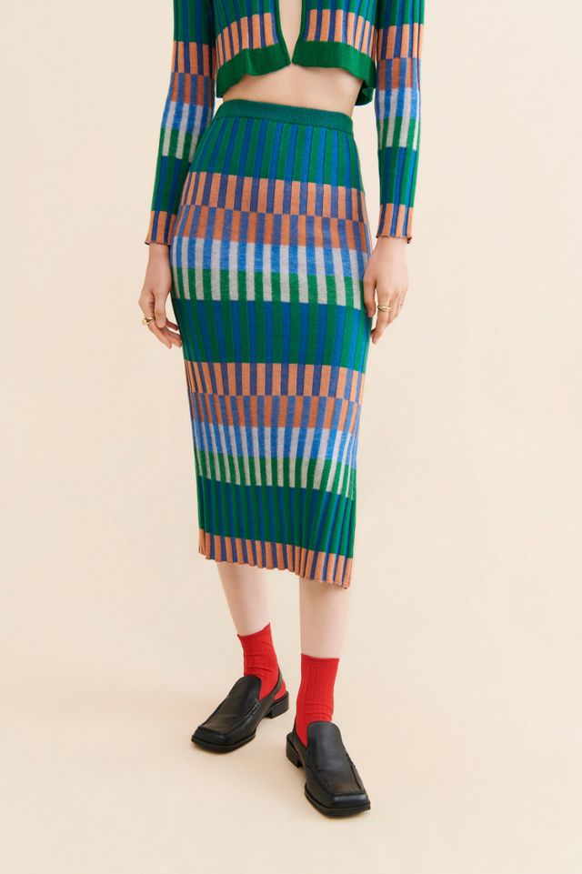 Nuuly x Find Me Now Colorblock Knit Skirt #3