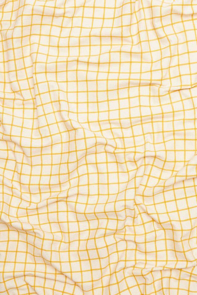 Anchal Grid Block Print Tablecloth #1