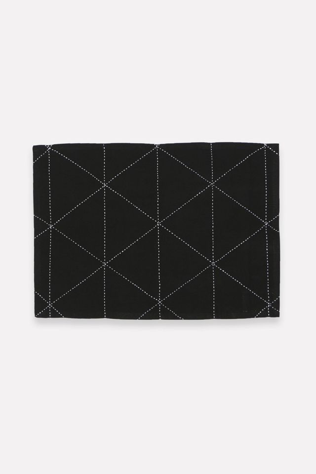Anchal Graph Embroidered Placemats - Set of 2 #1