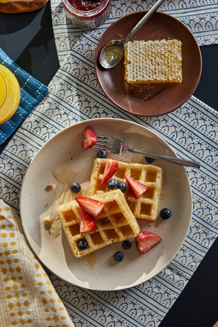 Anchal Graphic Block Print Placemats - Set of 2