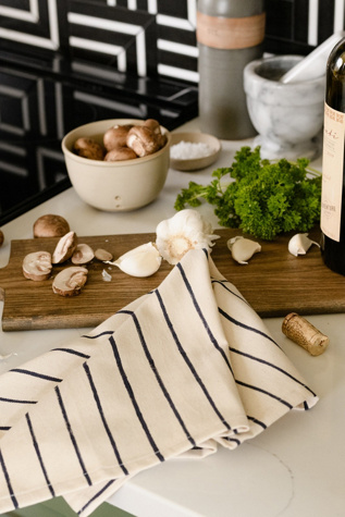 Anchal Stripe Block Print Napkins - Set of 2