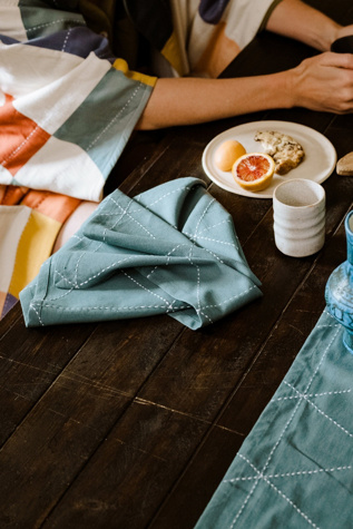 Anchal Graph Embroidered Napkins - Set of 2
