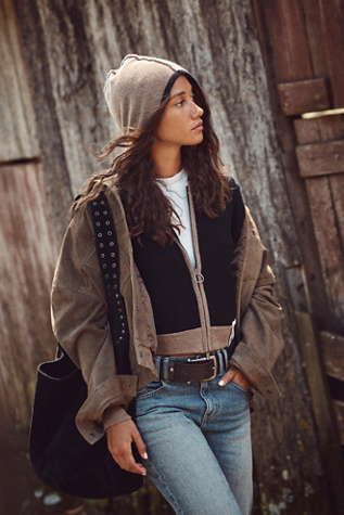 Free People FP Movement A Cut Above Cotton Zip Hoodie