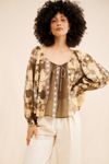 Elena Printed Billowy Top