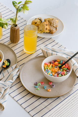Anchal Stripe Block Print Table Runner at Free People in Green