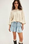 We The Free Roselle Denim Mini Skirt