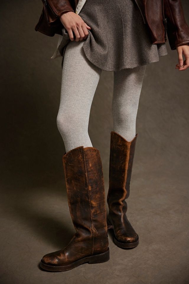 Cozy Ribbed Cable Knit Tights #1