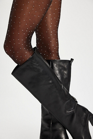 Dream Crystal Tights by High Heel Jungle at Free People in Black
