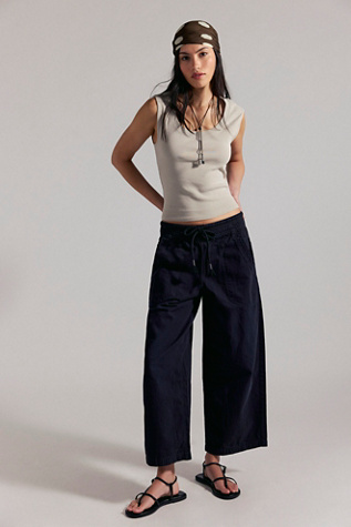 We The Free Easy Peasy Pull-On Jeans at Free People in Black, Size: Small