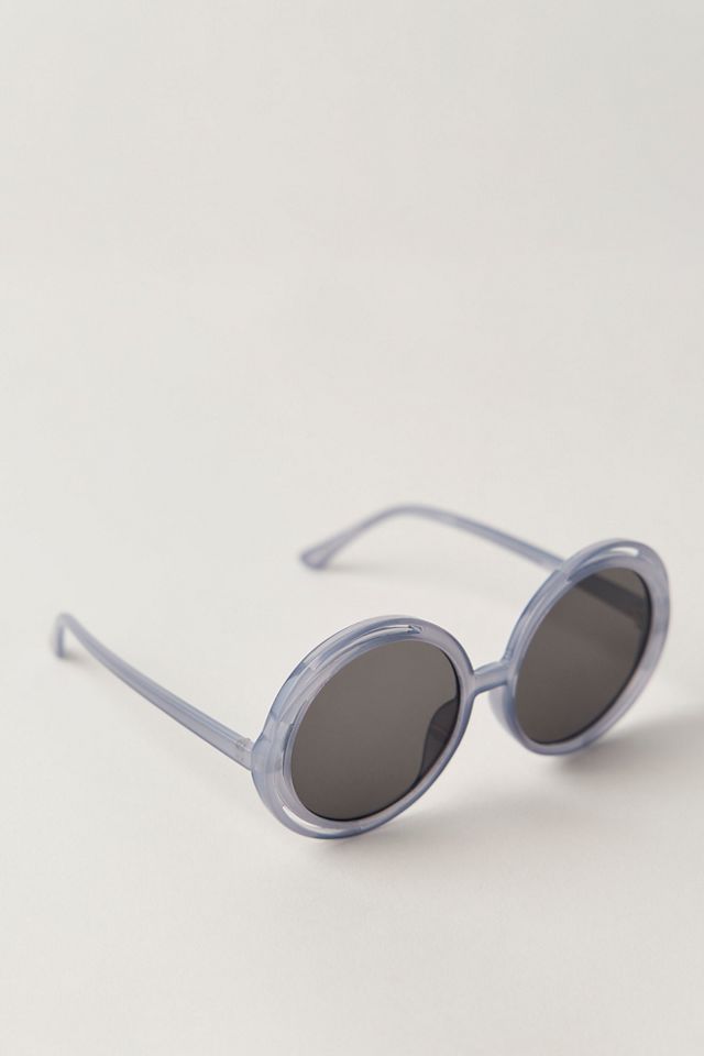 Babyhug Round Sunglasses Rainbow Design - White main image 0