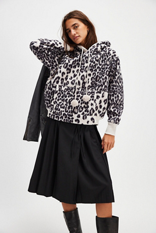 With Love Sweatshirt At Free People In Snow Leopard Combo, Size: XS