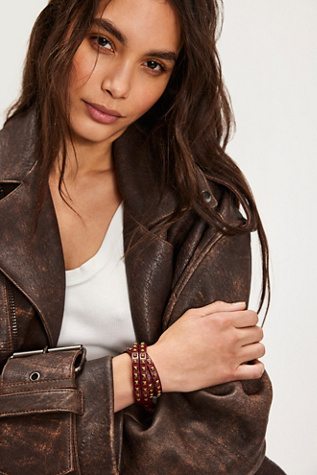 Vipertown Cuff By Serefina At Free People In Red