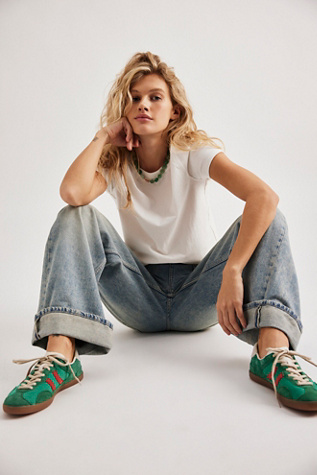 Coolway Kizuna Nylon Sneakers At Free People In Washed Green, Size: EU 38