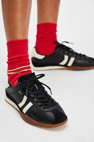 Coolway Mile Leather Sneakers at Free People in Black, Size: EU 39