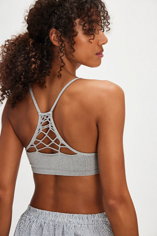 Baby Racerback Bralette By Intimately At Free People In Grey, Size: M/L