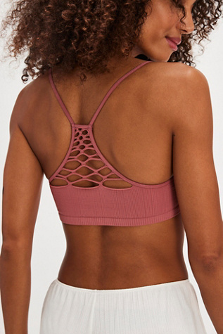 Baby Racerback Bralette By Intimately At Free People In Vintage Rose, Size: M/L