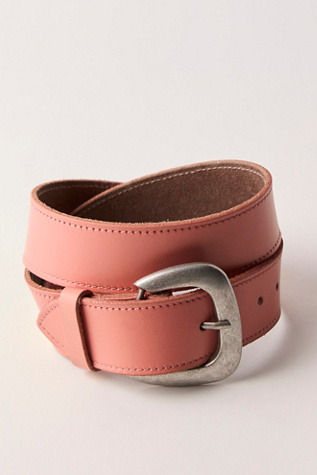 Charlie Leather Belt at Free People in Peachie Pie, Size: S-M/P-M