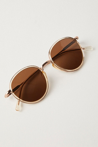 Sunski Baia Sunnies at Free People in Champagne Brown